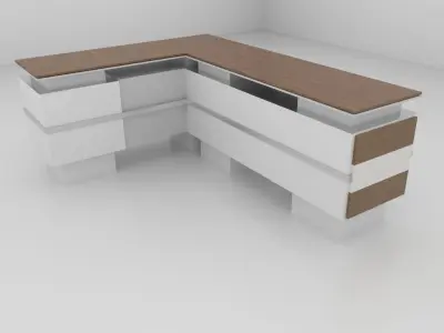 Office Table 3D model