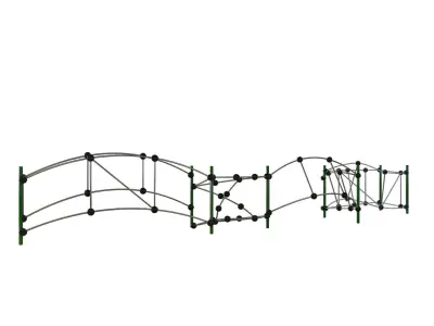 modern playground  workout Low-poly 3D model