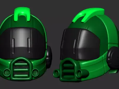 helmet high poly sculpt 3d printable  3D model 112