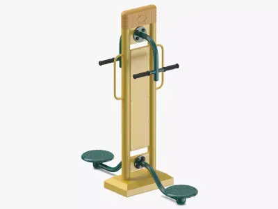 Street Fitness Equipment 01 02 3D model