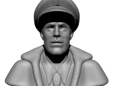 Dan Dare Bust 3D print model