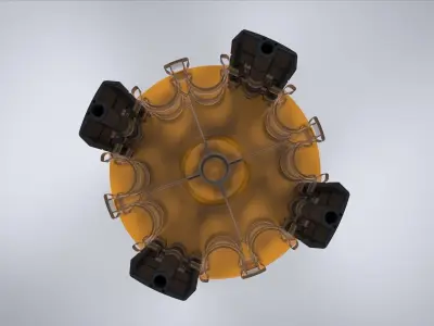 Plastic Stand Hair Gel 3D model