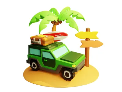 3D Holiday Element 3D model