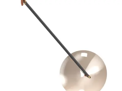 Steel Swing Dome Wall Light 3D model