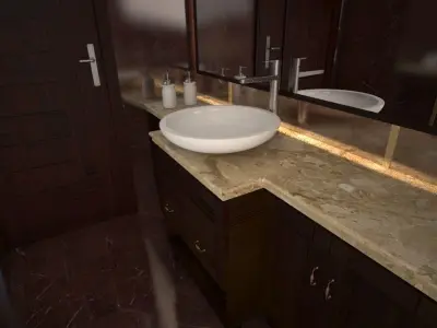 guest bathroom Free 3D model