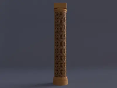 Ornamental column 2 3D model