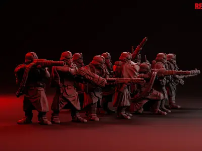 Death Squad Grenadiers of the Imperial Force 3D print model