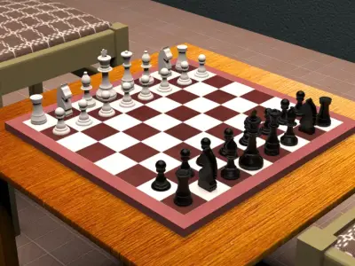 The Chess board  3D model