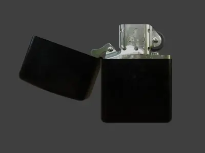 Zippo style gasoline lighter Free 3D model