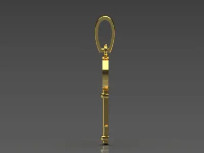 girl gold pendant gp0079 3D print model