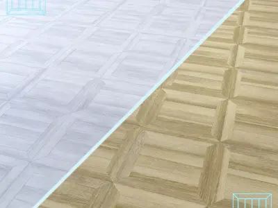 Parquet - Laminate - Wooden floor 2 in 1 3D model 4