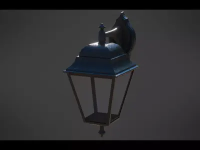 Wall Lamps Low-poly 3D model purchase
