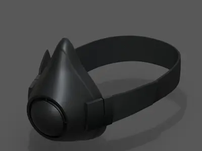 Gas mask isolated protection scifi fantasy futuristic  Low-poly 3D model