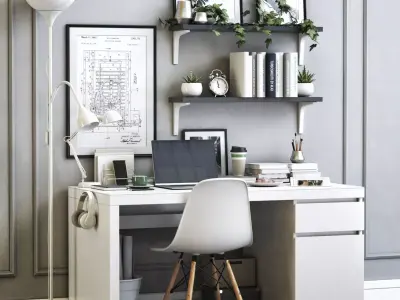 Office workplace 14 3D model