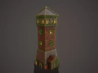 Medieval Tower Free low-poly 3D model