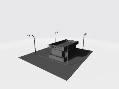 house street lamp 3D model