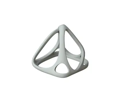 SciFi Cube Object No 57528 Low Poly Shape Low-poly 3D model