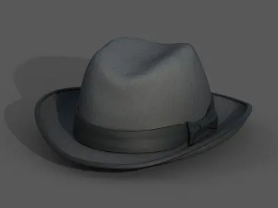 Hat human protection classic Generic cape cloth Low-poly 3D model