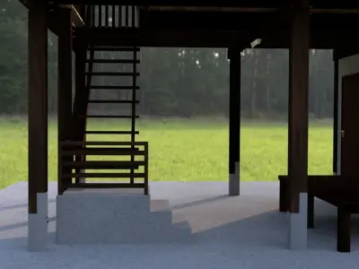 3D Out of town thai house 3D model