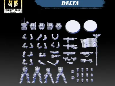 Scions of War Delta 3D print model