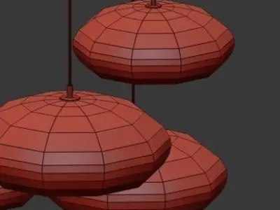 Untitled set of pendant lights 3D model