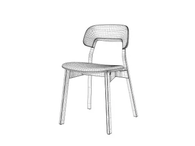 Nonoto Chair Upholstered Seat 3D model