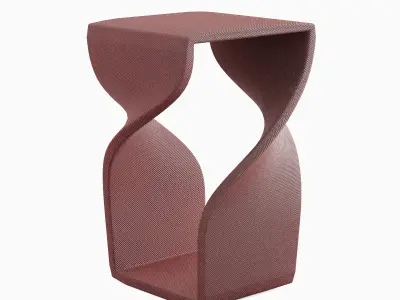 Twisted Stool for Childs 01 3D model