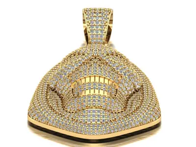 Ghost pendant 3D print model 3D print model