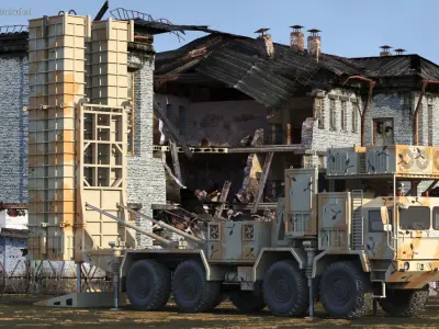  Iranian Bavar 373 Air Defense System on Ready with Missile 