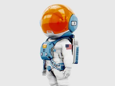 TOON  ASTRONAUT JEREMY  RIGGED 3D model