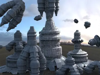 Planet Power Shard Base Kit bash 1 3D model