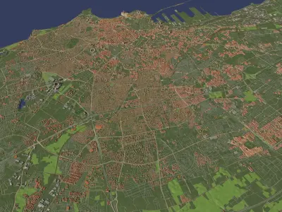 Casablanca Morocco - city and urban 3D model