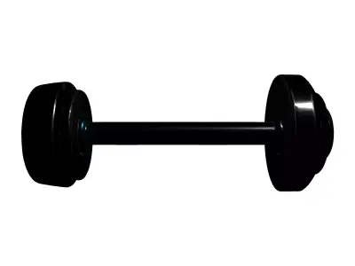 Futuristic Smart Adjustable Dumbbell Low-poly 3D model