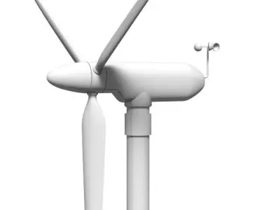 Wind power generator 3D model