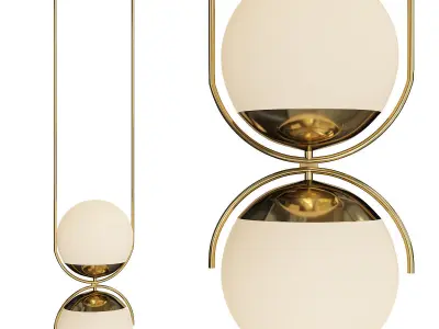Rondure Globe Pendant Lights Low-poly 3D model