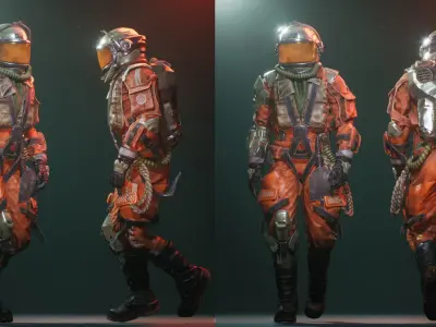 Space Adventurer Low-poly 3D model