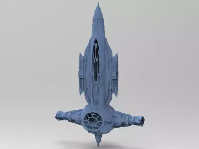 Sci-Fi Ocean Tech ship 5 3D model