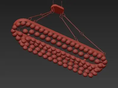Balthazar Oval Ceiling Mount 3D model
