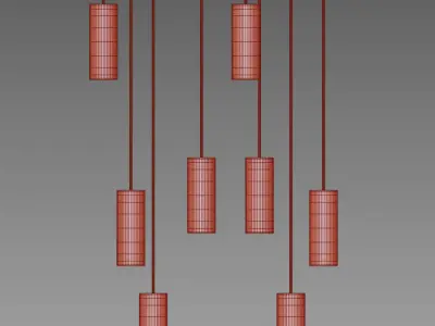 Light Geometric Pendant light Chandelier Collection 3D model purchase