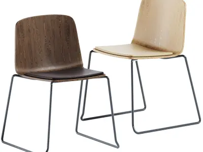 Sled Upholstered Base Chair Rama by Kristalia 3D model