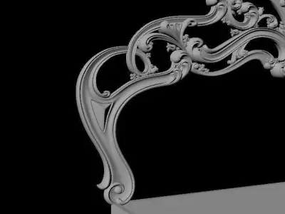 bed headboard and footboard 3D model
