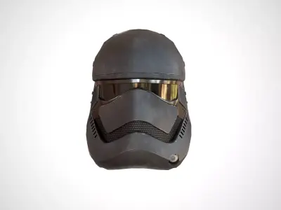 Star Wars Stormtrooper Helmet - Dark Steel Low-poly 3D model