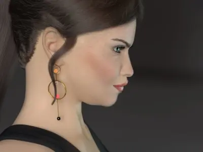 Emilia - photo realistic female model 3D model