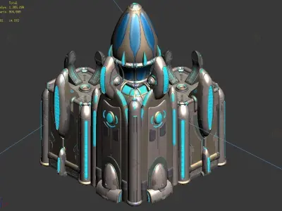 Different dimension - building - wall 07 3D model
