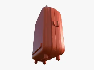 Cartoon Style Stylized Radio Sunnylife Radio Orange Edition 3D model