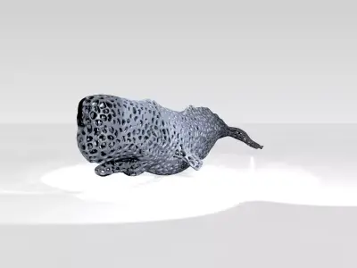 Whale Voronoi 3D model