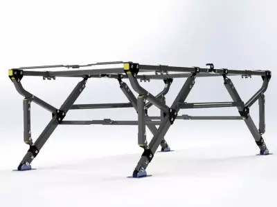 Folding Frame Stand 3D model