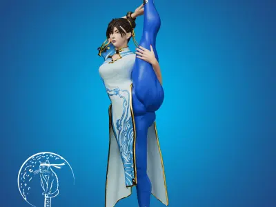 Chun Li Street Fighter SFW Bikini NSFW Ready For 3D Printing 3D print model