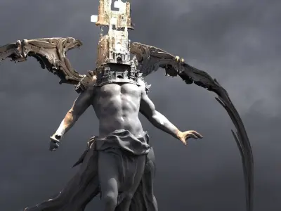 Devine Kingdom Arch Angel Light 3 3D model