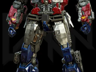 Transformers Optimus Prime Bumblebee Movie ver 3D model